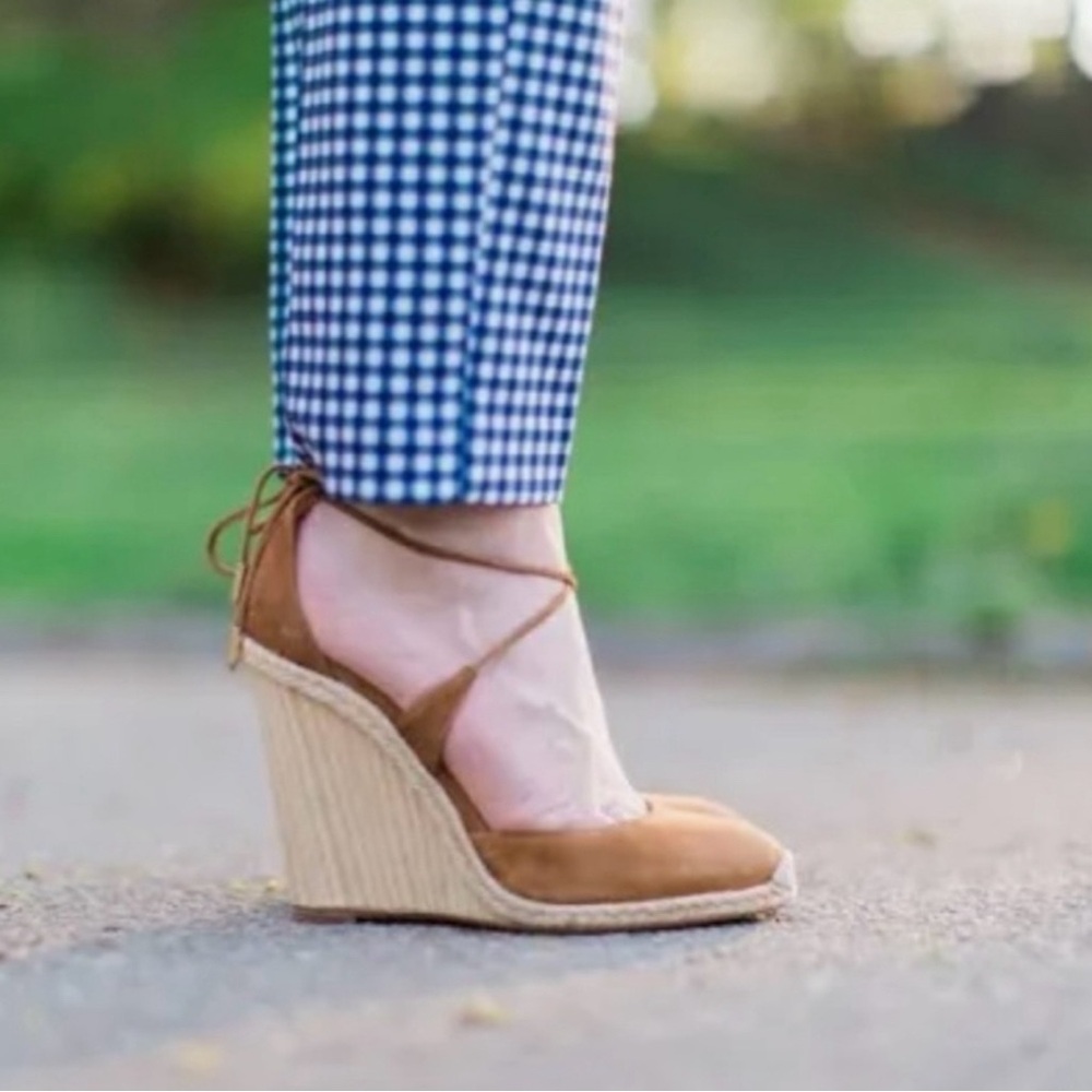 Aquazzura Karlie Wedge in Cognac, 7.5